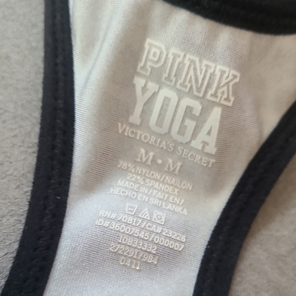 PINK Victoria's‎ Secret Black and White Animal Print Sports Bra M - Picture 3 of 10